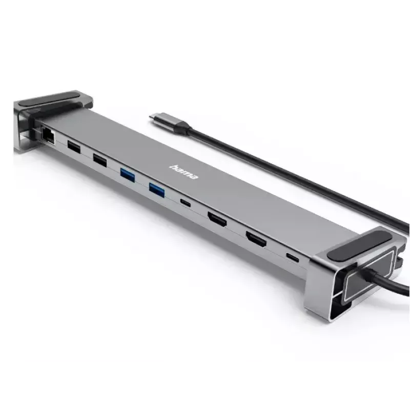 Hama Connect2Office Basic Ενσύρματο USB 3.2 Gen 1 (3.1 Gen 1) Type-C Ανθρακί, Γκρι