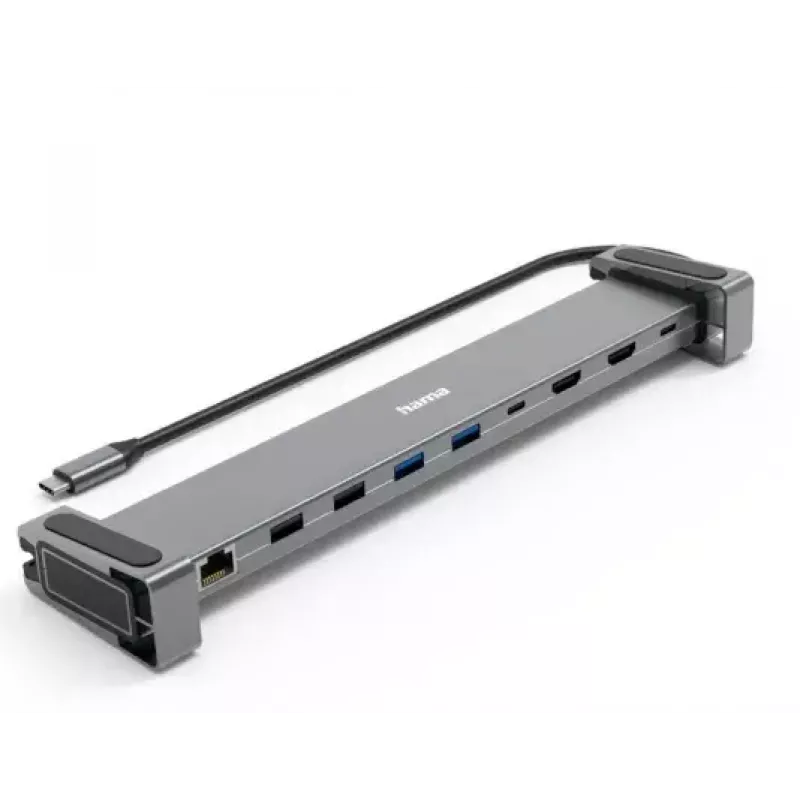 Hama Connect2Office Basic Ενσύρματο USB 3.2 Gen 1 (3.1 Gen 1) Type-C Ανθρακί, Γκρι