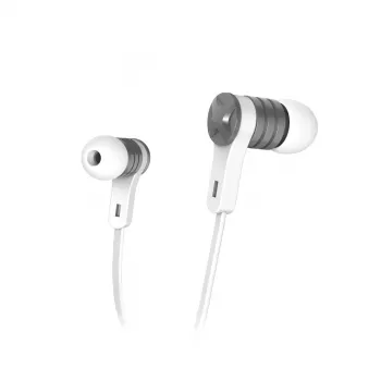 Hama Intense Ακουστικά Ενσύρματα In-Ear Κλήσεις/Μουσική Ασημί, Λευκό