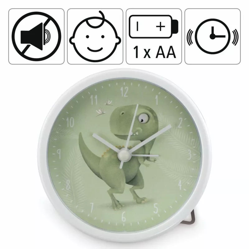 Hama Happy Dino Μηχανικό ξυπνητήρι Πράσινο, Λευκό
