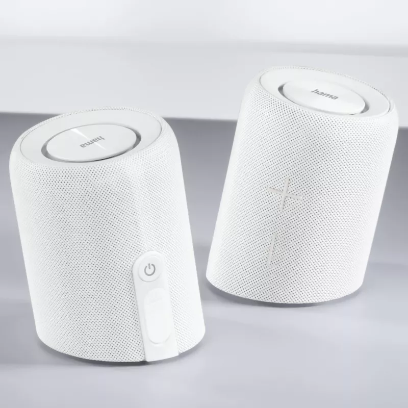 Hama Twin 3.0 Stereo φορητό ηχείο λευκό 30 W