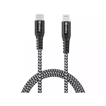 Sandberg Survivor USB-C PD>Lightning καλώδιο 1M 1m 28g