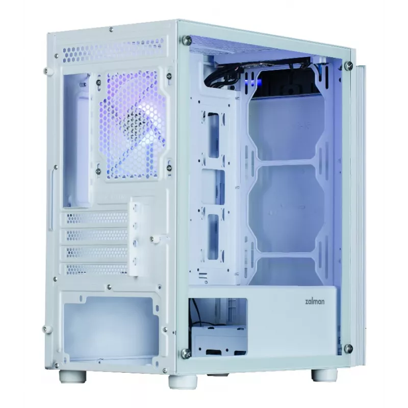 Κουτί υπολογιστή Zalman T4 Plus Mini Tower λευκό