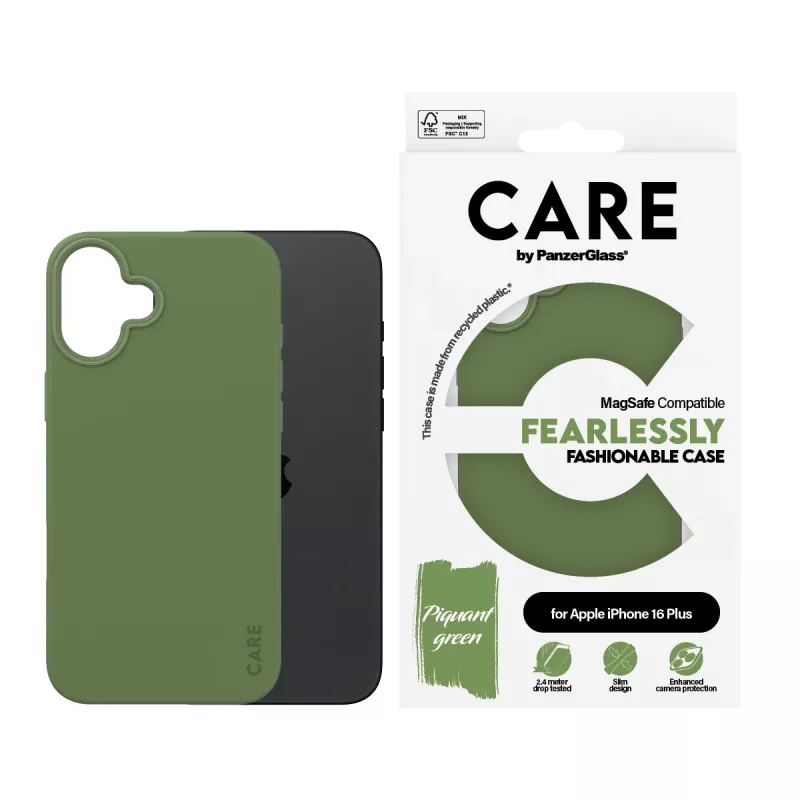 PanzerGlass CARE™ by ® Case Πράσινο με MagSafe iPhone 16 Plus, Θήκη, Apple, Apple - iPhone 16 Plus, Πράσινο