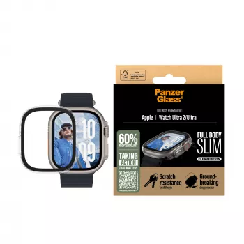 PanzerGlass® Case Full Body λεπτή Διαφανής Apple Watch Ultra 3 | Ultra 2 | Ultra | 49mm