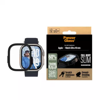 PanzerGlass ® Case Full Body λεπτή Μαύρη Apple Watch Ultra 3 | Ultra 2 | Ultra | 49 mm