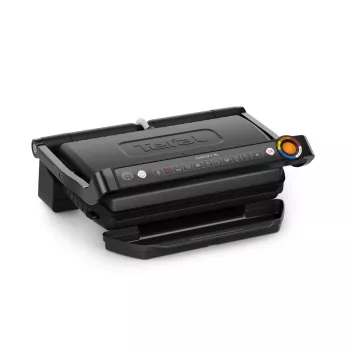 Γκριλ επαφής Tefal Optigrill+ XL GC727810 2000W, ορθογώνιο, ρυθμιζόμενος θερμοστάτης, μαύρο, 445×365×175mm