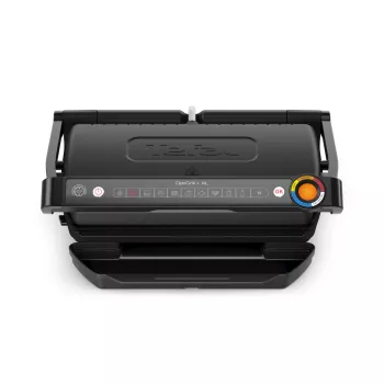 Γκριλ επαφής Tefal Optigrill+ XL GC727810 2000W, ορθογώνιο, ρυθμιζόμενος θερμοστάτης, μαύρο, 445×365×175mm