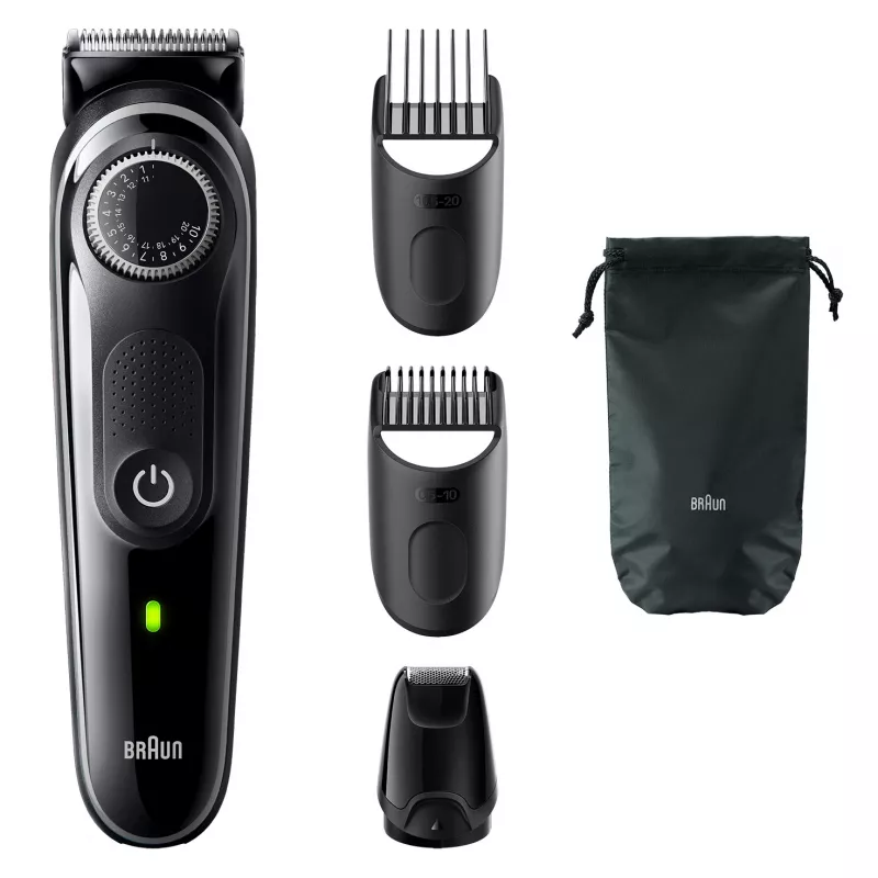 Braun BeardTrimmer 3 τριμερ γενειάδας 3 BT3440, πλενόμενο, μπαταρία, μαύρο