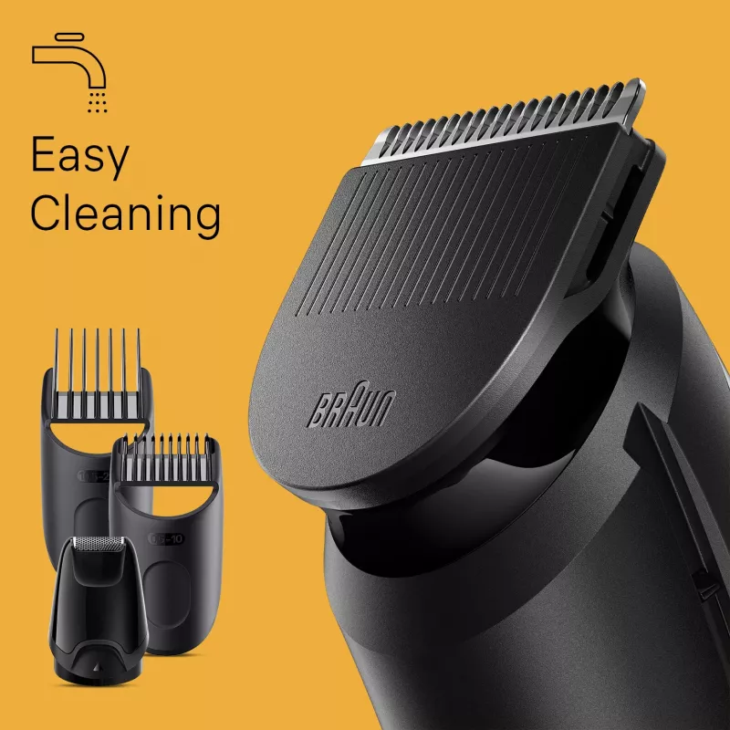 Braun BeardTrimmer 3 τριμερ γενειάδας 3 BT3440, πλενόμενο, μπαταρία, μαύρο