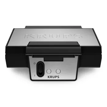 Βάφλας KRUPS FDK2 — 2 βάφλες, τετράγωνες πλάκες, 850 W, μαύρο