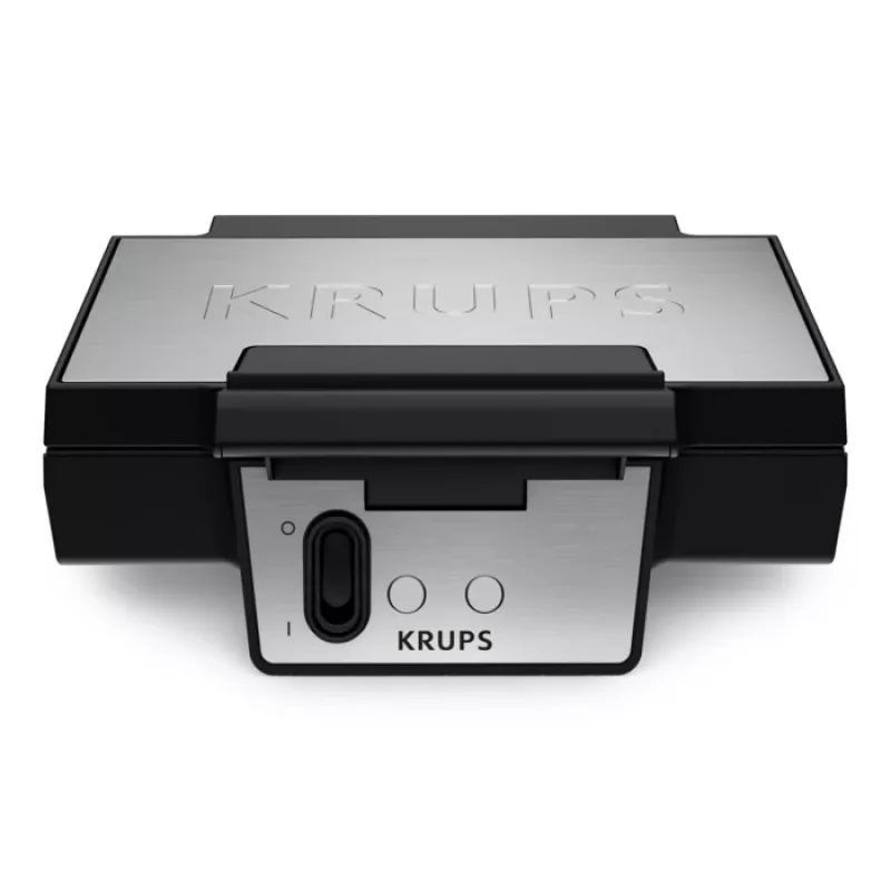 Βάφλας KRUPS FDK2 — 2 βάφλες, τετράγωνες πλάκες, 850 W, μαύρο
