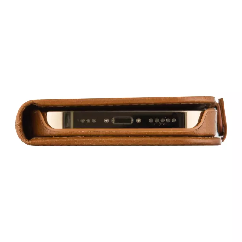 Θήκη Folio dbramante1928 Lynge iPhone 15 Pro Καφέ
