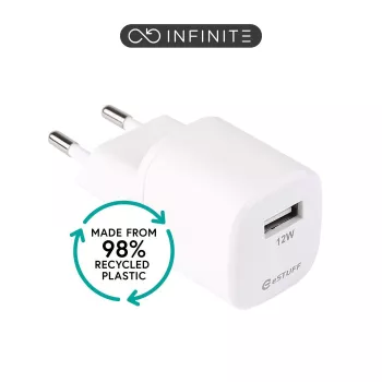 eSTUFF ES637001-BULK φορτιστής για φορητές συσκευές smartphone λευκό AC εσωτερικού χώρου