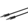 eSTUFF ES608001 Καλώδιο ήχου 0,5 m 3,5 mm Μαύρο