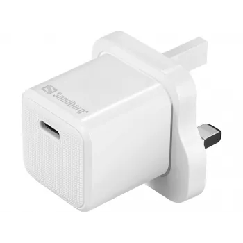 Φορτιστής USB-C SANDBERG 441-64 20W βύσμα UK – γρήγορη φόρτιση με USB Power Delivery