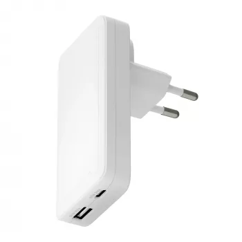 dbramante1928 Pro - EU/US λεπτός Φορτιστής - USB-C 65W+USB-A 30W - W