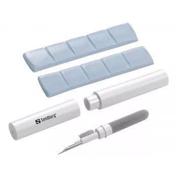 Σετ καθαρισμού Sandberg Cleaning Pen Kit για Airpods Γκρι Λευκό