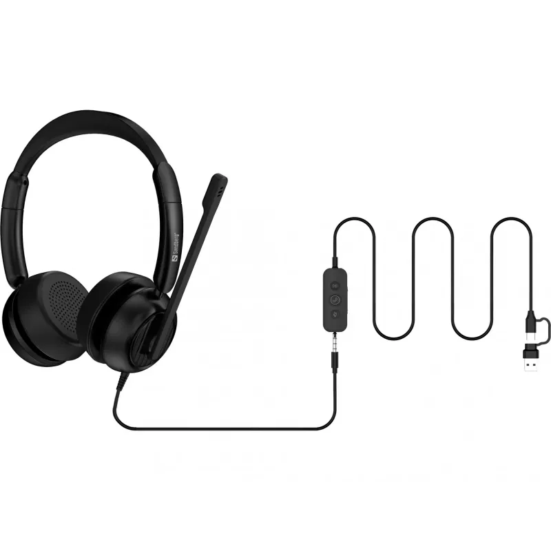 Ενσύρματο Headset Sandberg 3in1 Office Headset Pro ENC 20-20000 Hz