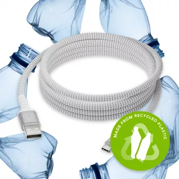 Καλώδιο δεδομένων USB-A σε USB-C d bramante re-charge Pro BRD καλώδιο 2,5 m, USB 2.0, λευκό