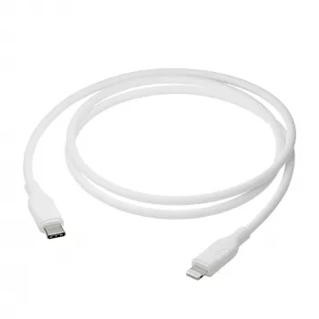 Καλώδιο USB-C σε Lightning 1,2 m, d bramante re-charge Pro, Λευκό