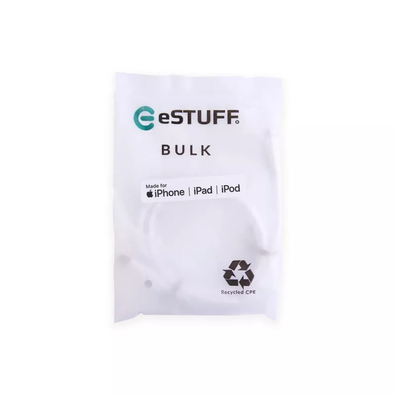 Καλώδιο Lightning eSTUFF ES602170-BULK 1m Λευκό USB-C 2,4A