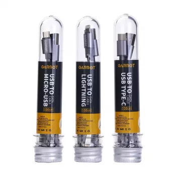 Καλώδιο USB Garbot C-05-10195 1m USB A Micro-USB B Ασημί