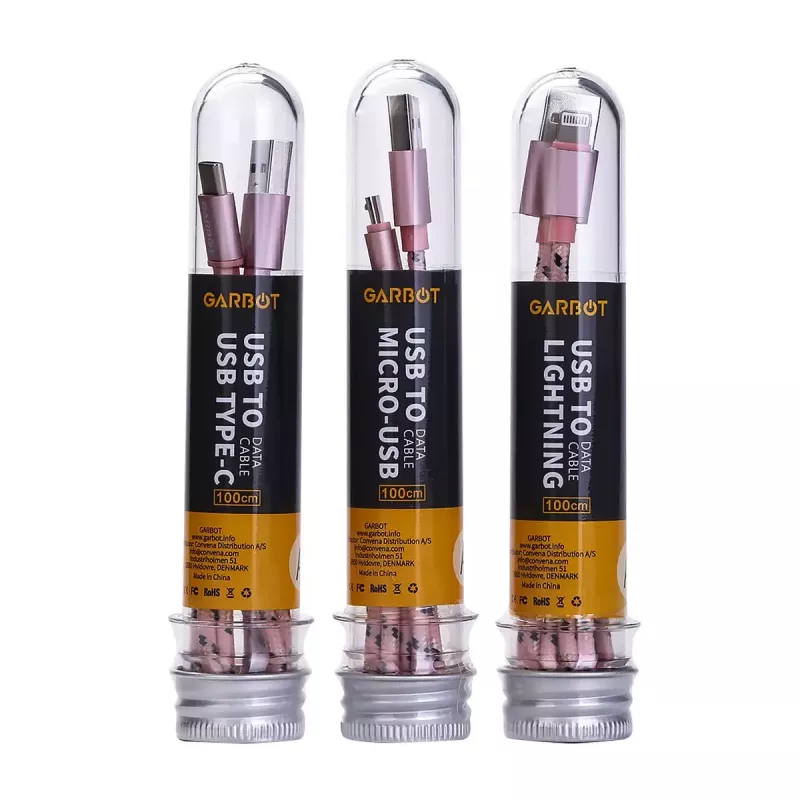 Καλώδιο USB Garbot C-05-10196 1 m USB A Micro-USB B Ροζ