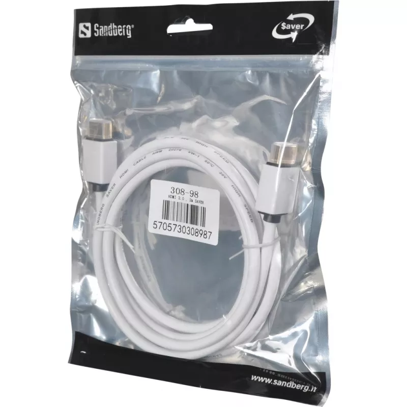 Καλώδιο Sandberg HDMI 2.0, 2 m SAVER