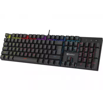 Sandberg Mechanical Gamer πληκτρολόγιο GERMAN πλήρους μεγέθους ενσύρματο USB μηχανικό QWERTZ RGB LED
