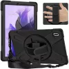 eSTUFF ES681858-BULK AUSTIN πίσω κάλυμμα για Samsung Galaxy Tab S10+/S9+/S9 FE+/S8+/S7+/S7 FE, σιλικόνη/πολυανθρακικό, μαύρο