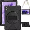 eSTUFF ES681858-BULK AUSTIN πίσω κάλυμμα για Samsung Galaxy Tab S10+/S9+/S9 FE+/S8+/S7+/S7 FE, σιλικόνη/πολυανθρακικό, μαύρο
