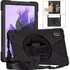 eSTUFF ES681858-BULK AUSTIN πίσω κάλυμμα για Samsung Galaxy Tab S10+/S9+/S9 FE+/S8+/S7+/S7 FE, σιλικόνη/πολυανθρακικό, μαύρο
