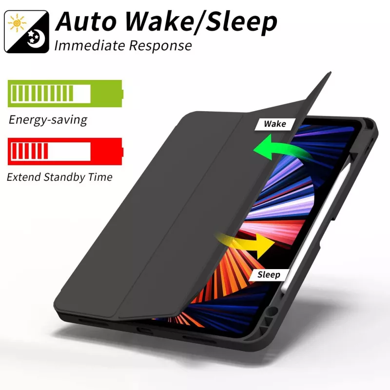 eSTUFF ES68201210-BULK Θήκη tablet 27,9 cm (11 ίντσες) Folio μαύρο, διαφανές