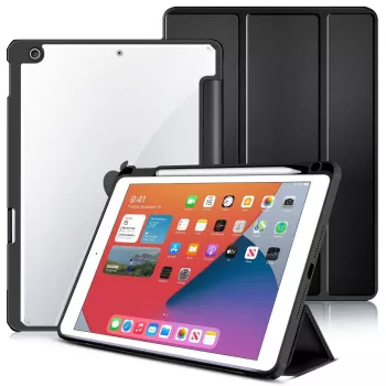 Θήκη tablet eSTUFF ES68200001-BULK 25,9 cm (10,2 ίντσες) Folio μαύρο, διαφανές