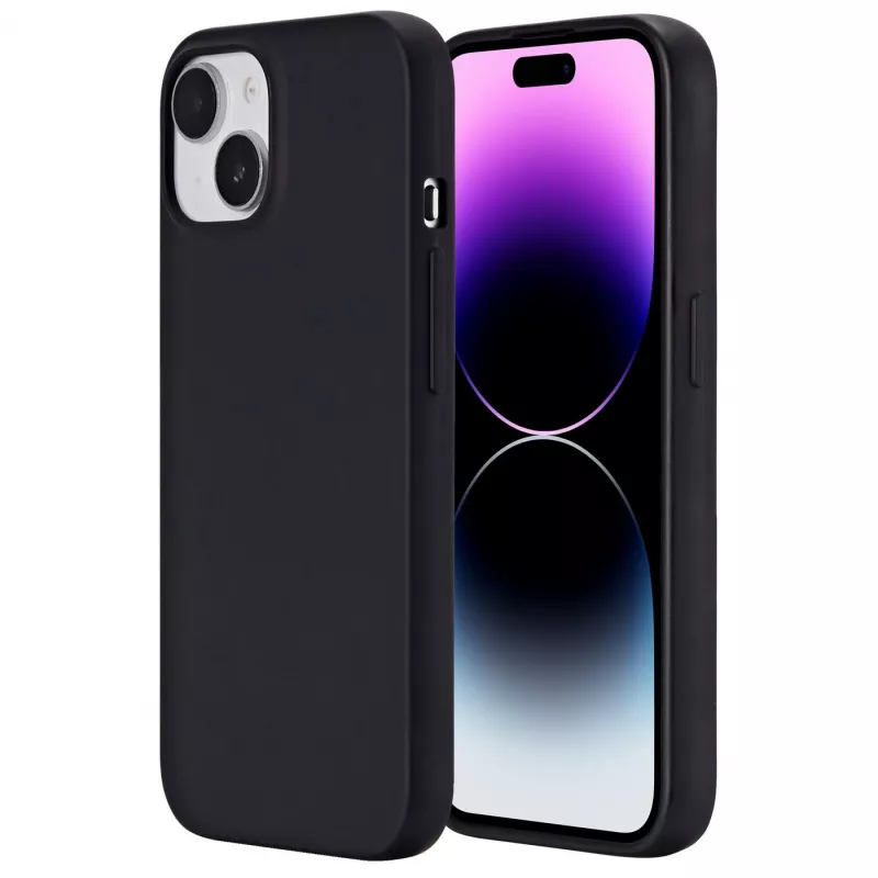 eSTUFF Infinite Vienna ES67101025-BULK πίσω κάλυμμα κινητού τηλεφώνου για Apple iPhone 15, συμβατό με MagSafe, TPU, μαύρο