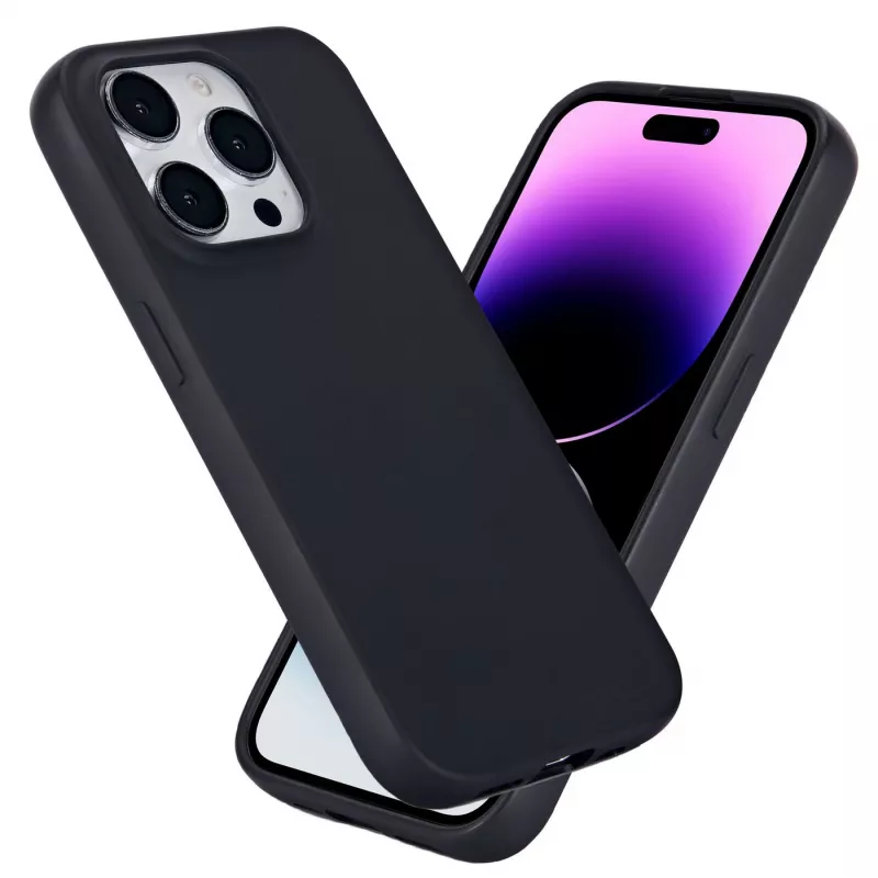 eSTUFF Infinite Vienna ES67101027-BULK πίσω κάλυμμα κινητού τηλεφώνου για Apple iPhone 15 Pro, συμβατό με MagSafe, TPU, μαύρο