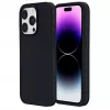 eSTUFF Infinite Riga ES67120027-BULK πίσω κάλυμμα κινητού τηλεφώνου για Apple iPhone 15 Pro, συμβατό με MagSafe, σιλικόνη, πολυανθρακικό, μαύρο