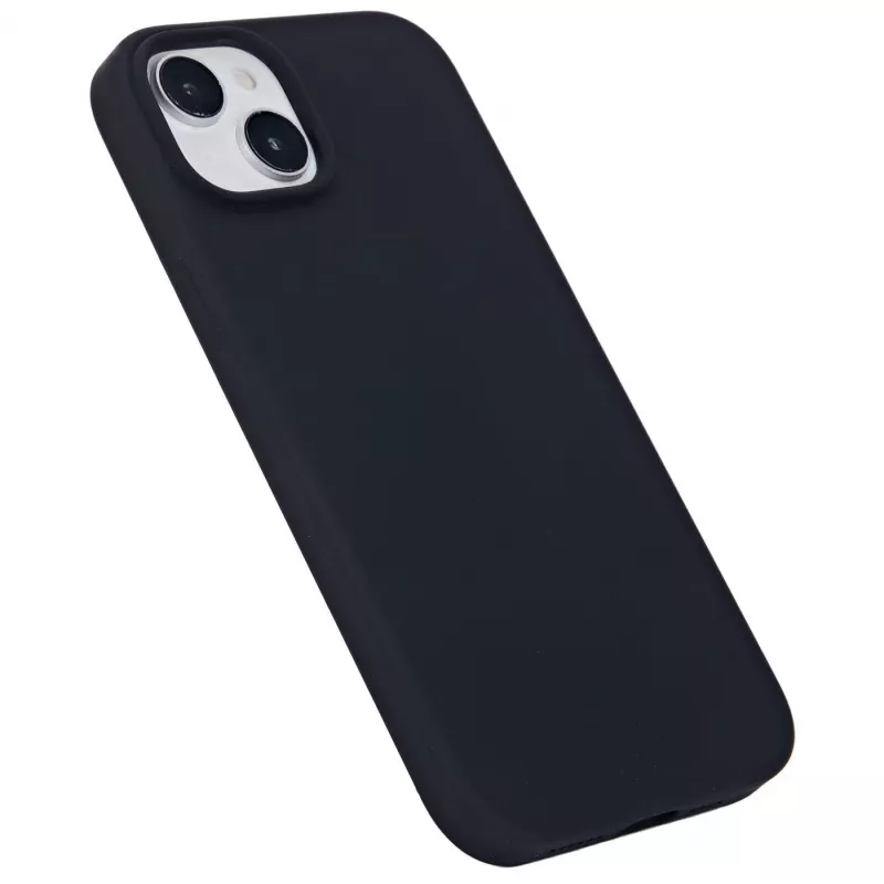 eSTUFF Infinite Rome ES67150026 μαγνητικό πίσω κάλυμμα κινητού τηλεφώνου για Apple iPhone 15 Plus, συμβατό με MagSafe, σιλικόνη, πολυανθρακικό, μαύρο