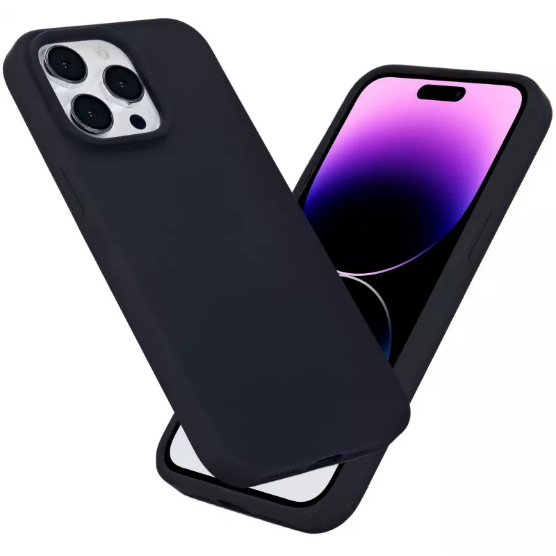 eSTUFF Infinite Rome ES67150028 πίσω κάλυμμα για Apple iPhone 15 Pro Max, μαγνητικό, συμβατό με MagSafe, σιλικόνη/πολυανθρακικό, μαύρο