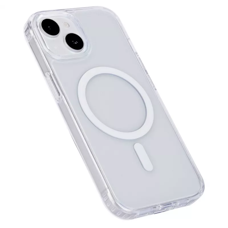 eSTUFF Berlin ES67140026-BULK πίσω κάλυμμα για Apple iPhone 15 Plus, μαγνητικό, συμβατό με MagSafe, πολυανθρακικό/TPU, διαφανές