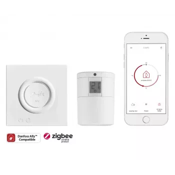 Danfoss Ally Starter Pack, Gateway + θερμοστάτης καλοριφέρ, Λευκό (014G2440)