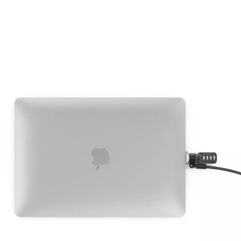 Compulocks Ledge για MacBook Air 13 inch M2 και M3 με κλειδαριά συνδυασμού Ασημί