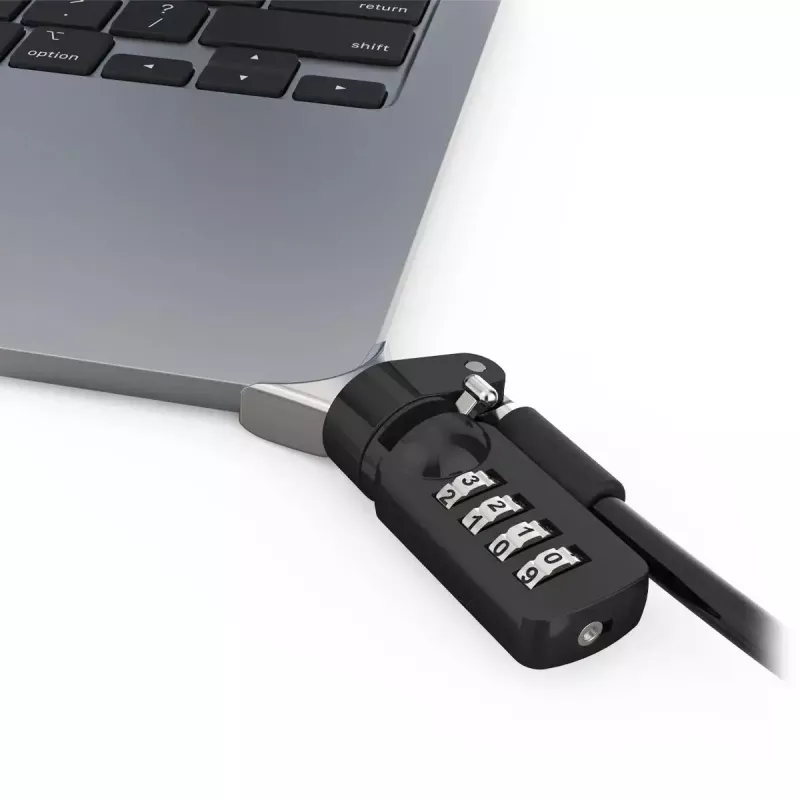 Compulocks Ledge για MacBook Air 13 inch M2 και M3 με κλειδαριά συνδυασμού Ασημί