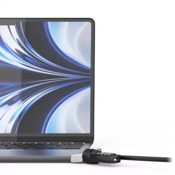 Compulocks Ledge για MacBook Air 13 inch M2 και M3 με κλειδαριά συνδυασμού Ασημί