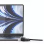 Compulocks Ledge για MacBook Air 13 inch M2 και M3 με κλειδαριά συνδυασμού Ασημί