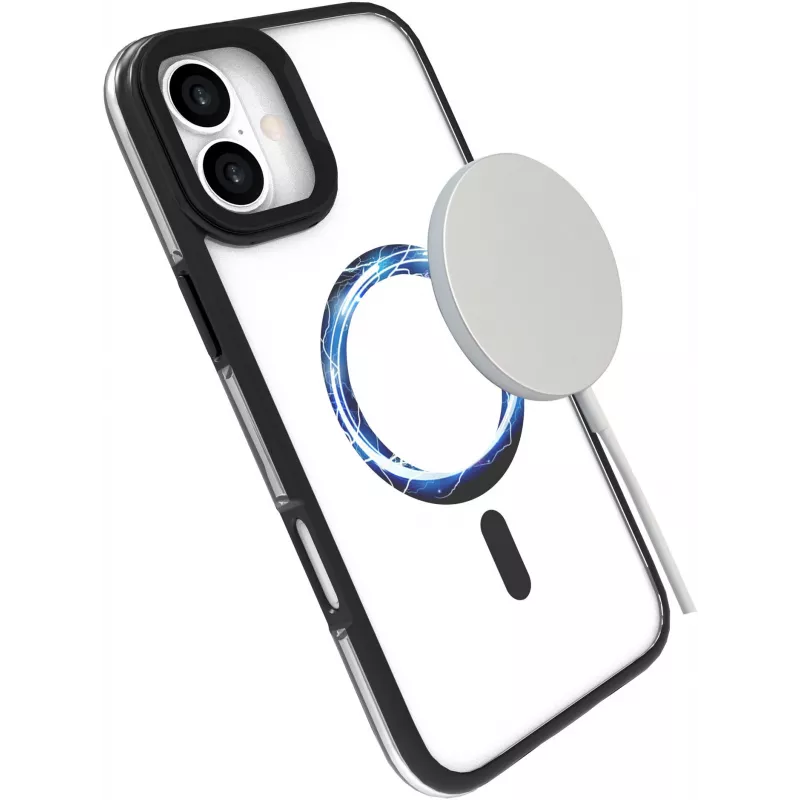 eSTUFF ES67141100 INFINITE HELSINKI μαγνητική θήκη με βάση στήριξης για iPhone 16, μαύρη
