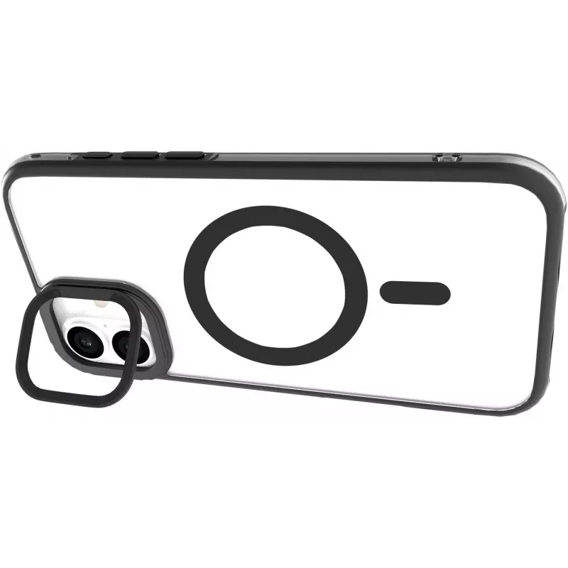eSTUFF ES67141100 INFINITE HELSINKI μαγνητική θήκη με βάση στήριξης για iPhone 16, μαύρη