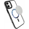 eSTUFF ES67141101 INFINITE HELSINKI μαγνητική θήκη με βάση στήριξης για iPhone 16 Plus, διάφανη, μαύρη
