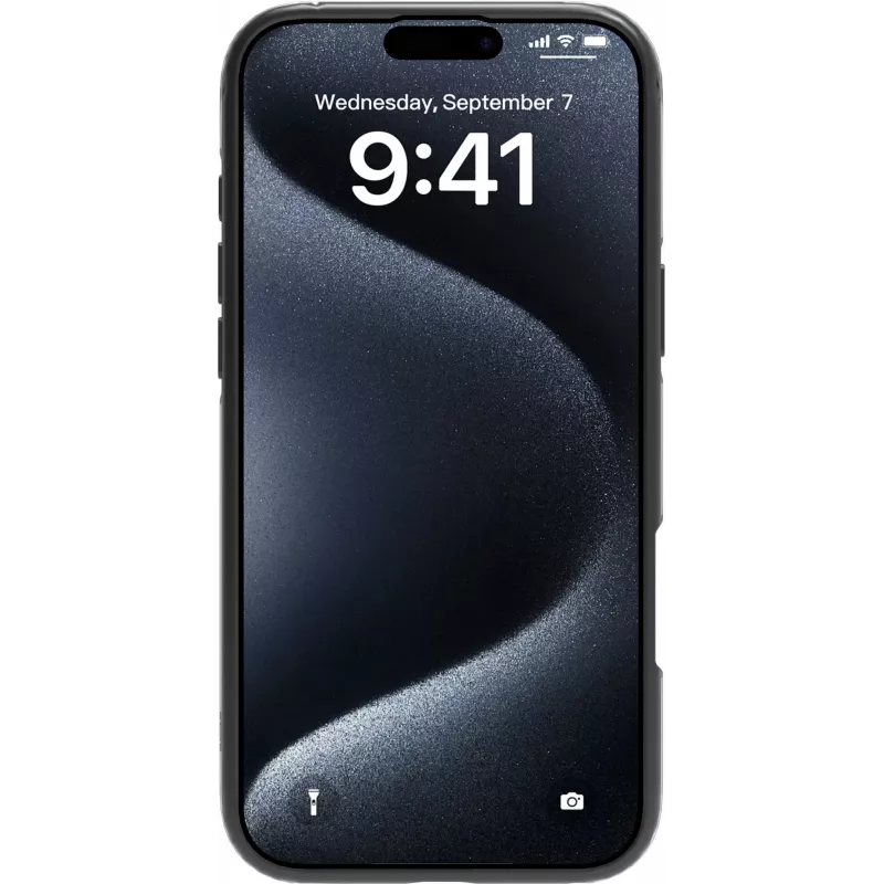 eSTUFF ES67141101 INFINITE HELSINKI μαγνητική θήκη με βάση στήριξης για iPhone 16 Plus, διάφανη, μαύρη